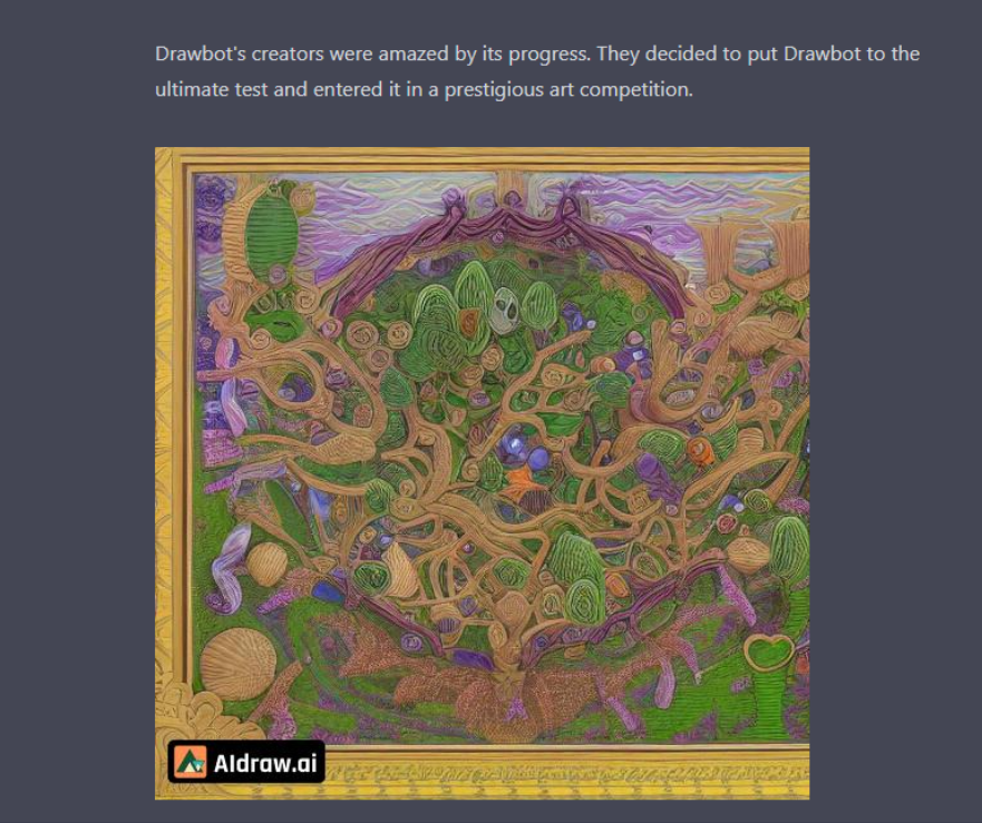 Abstract Garden Painting Abstract garden made with aidraw.ai