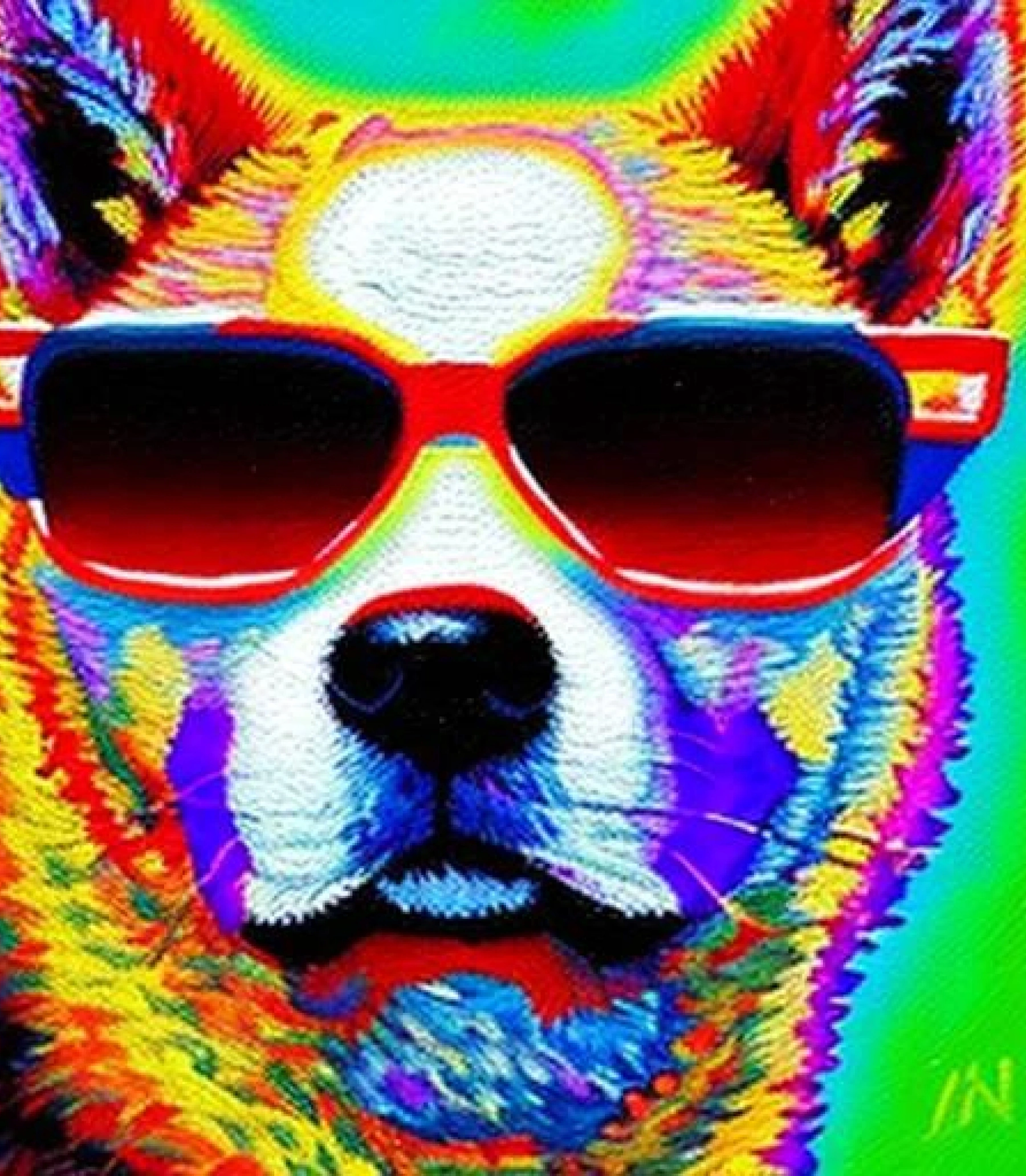 Akita in Funky shades art created using AI Draw our online AI Art generator Akita in Funky Shade inspired Painting created using AI Draw our online AI Art generator