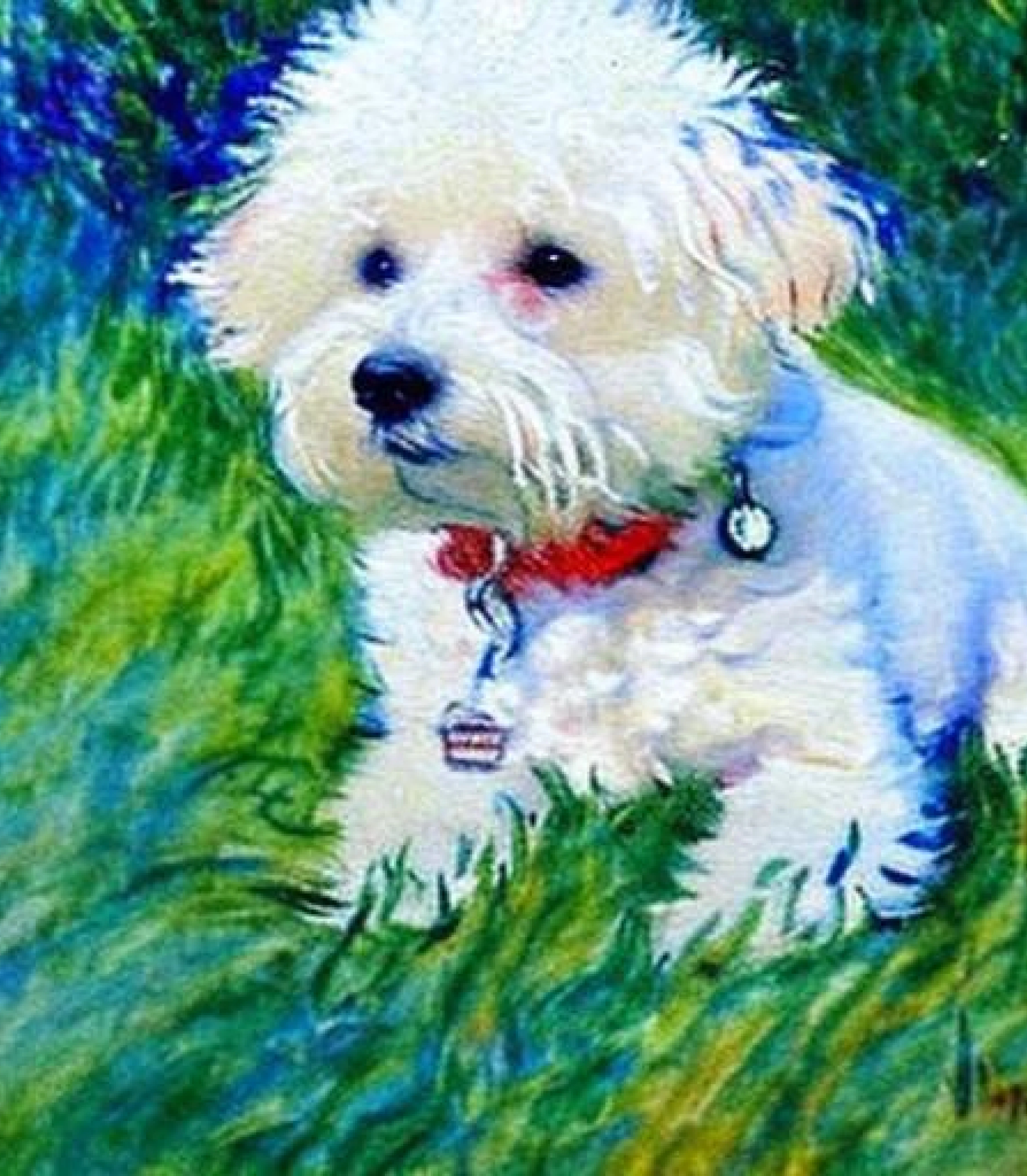 Bichon Frise Impressionist painting style created using AI Draw our online AI Art generator Bichon Frise in Impressionist Oil painting style created using AI Draw our online AI Art generator