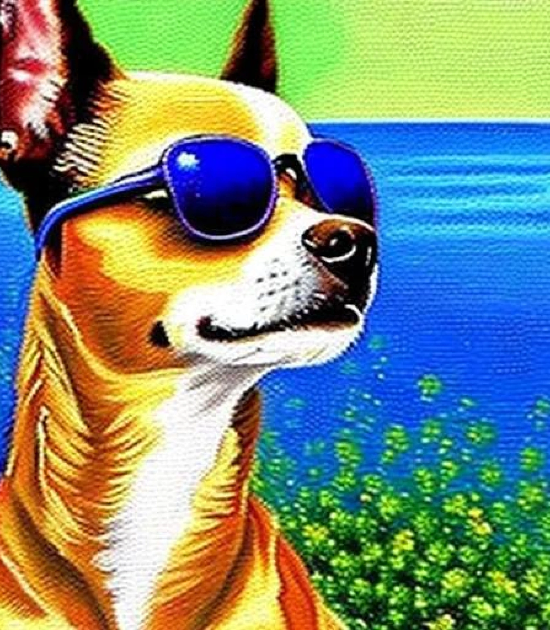 Chihuahua in Funky shades art created using AI Draw our online AI Art generator Chihuahua in Funky Shade inspired Painting created using AI Draw our online AI Art generator