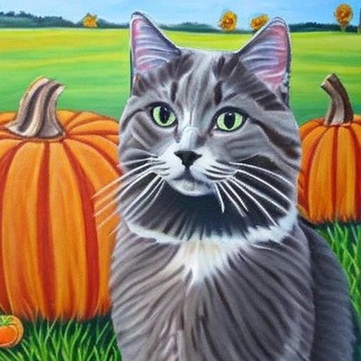 Pumpkin Picking Cat created using AI Draw our online AI Art generator Pumpkin Picking Cat created using AI Draw our online AI Art generator