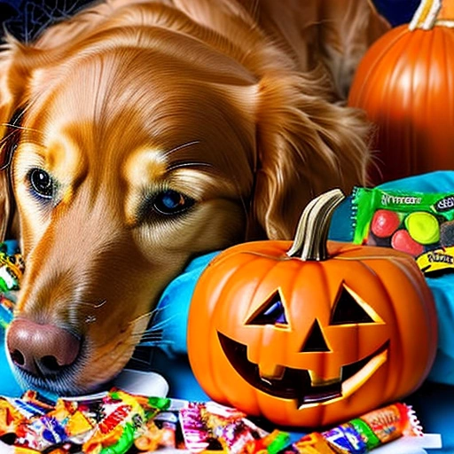 Trick or Treat Golden Retriever created using AI Draw our online AI Art generator Trick or Treat Golden Retriever created using AI Draw our online AI Art generator