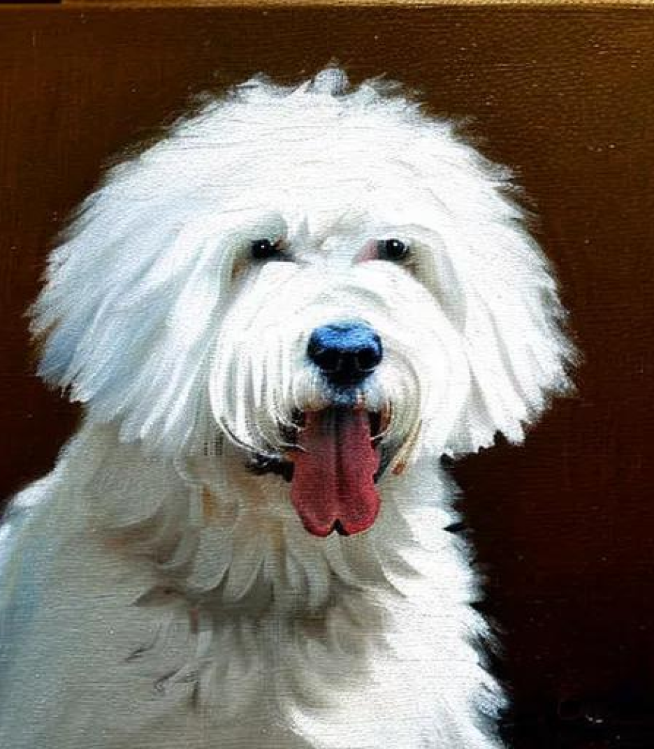 The Old English Sheepdog in Baroque style created using AI Draw The Old English Sheepdog in Baroque style created using AI Draw