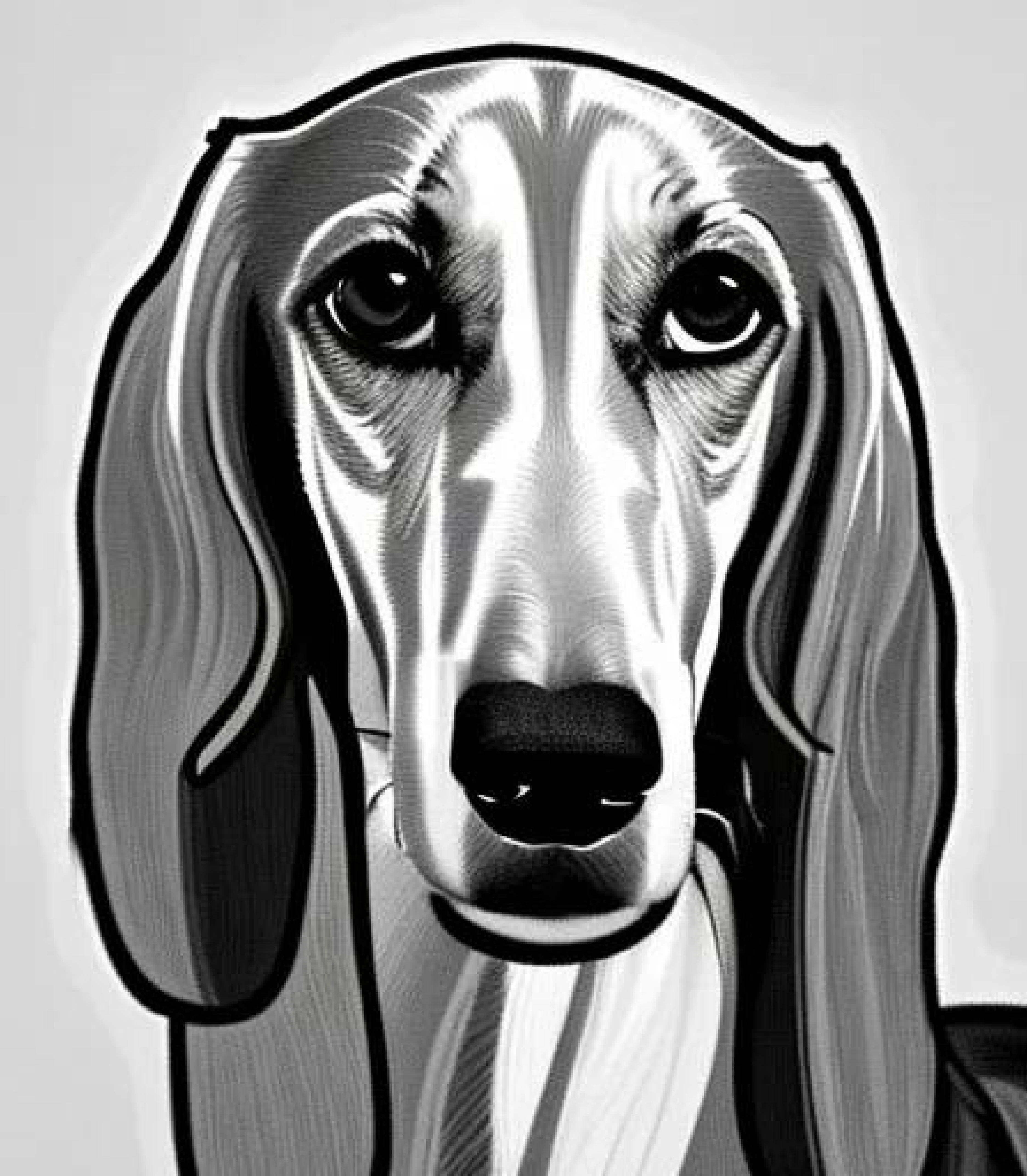 Saluki in art deco style created using AI Draw Saluki in art deco style created using AI Draw