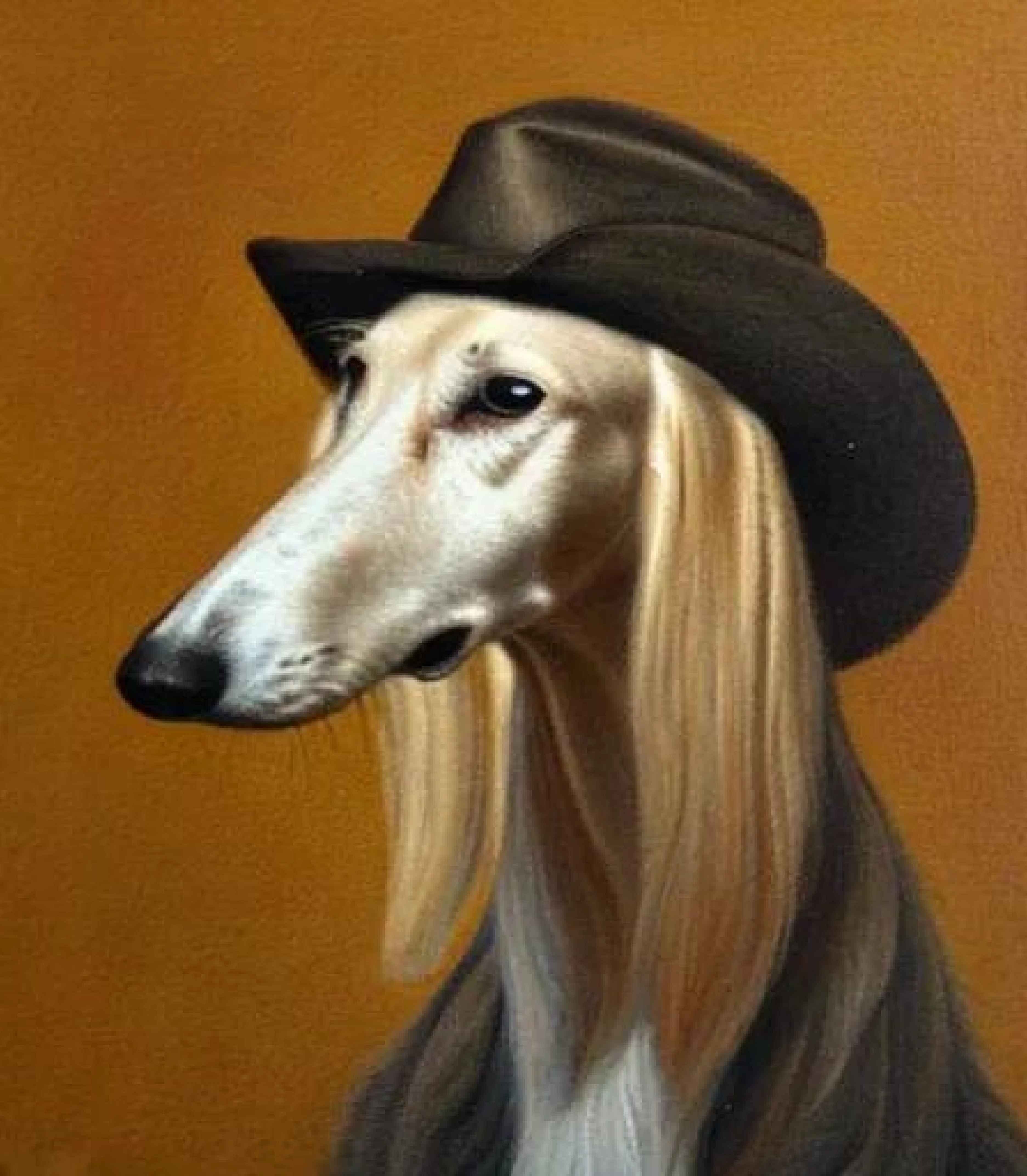 Saluki in Cowboy painting style created using AI Draw Saluki in Cowboy painting style created using AI Draw