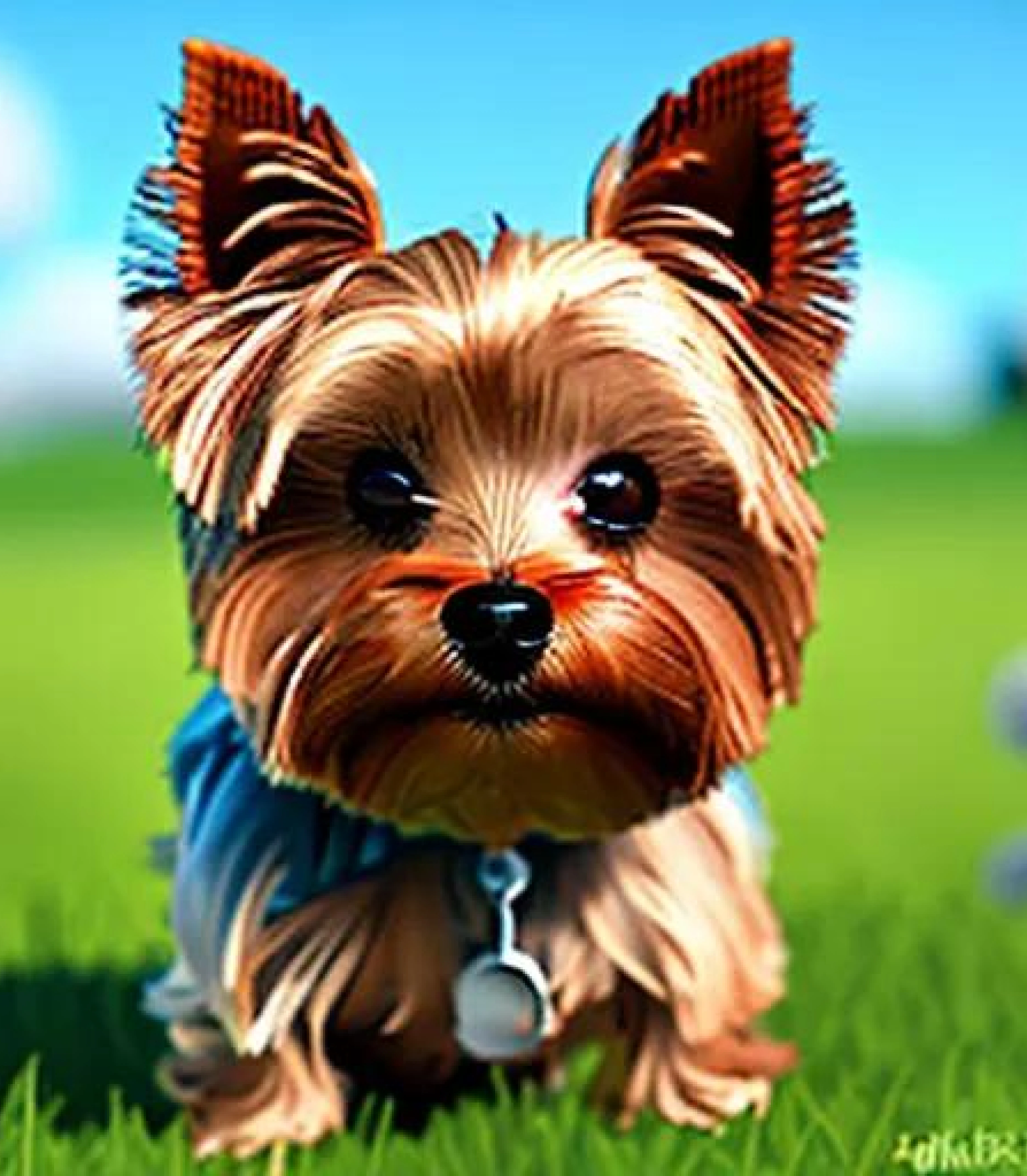 Yorkshire terrier in 3d Game style style created using AI Draw our online AI Art generator Yorkshire terrier in 3d games design created using AI Draw our online AI Art generator