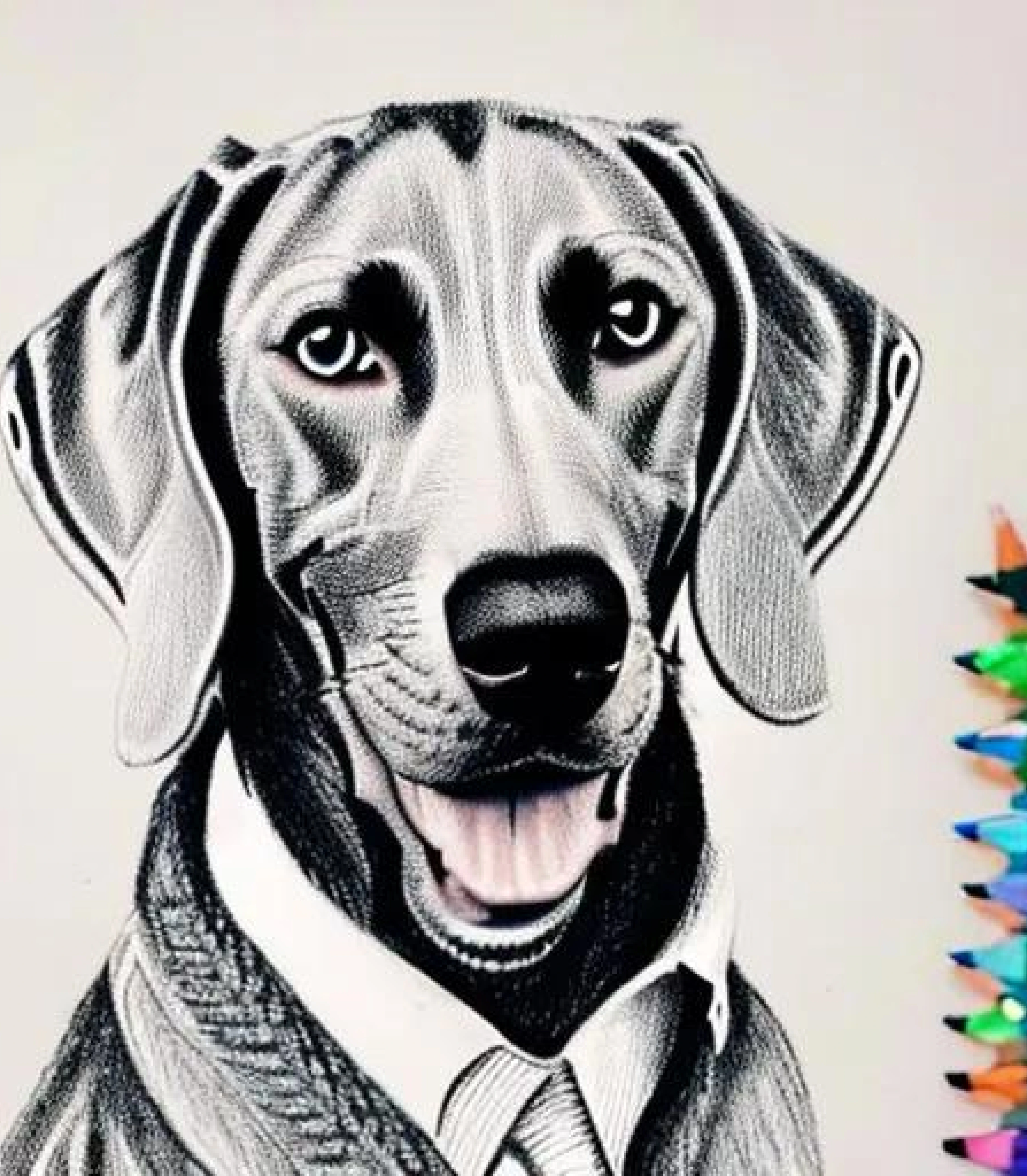 Weimaraner in Coloured pencil sketch created using AI Draw our online AI Art generator Weimaraner in Coloured Pencil sketch created using AI Draw our online AI Art generator